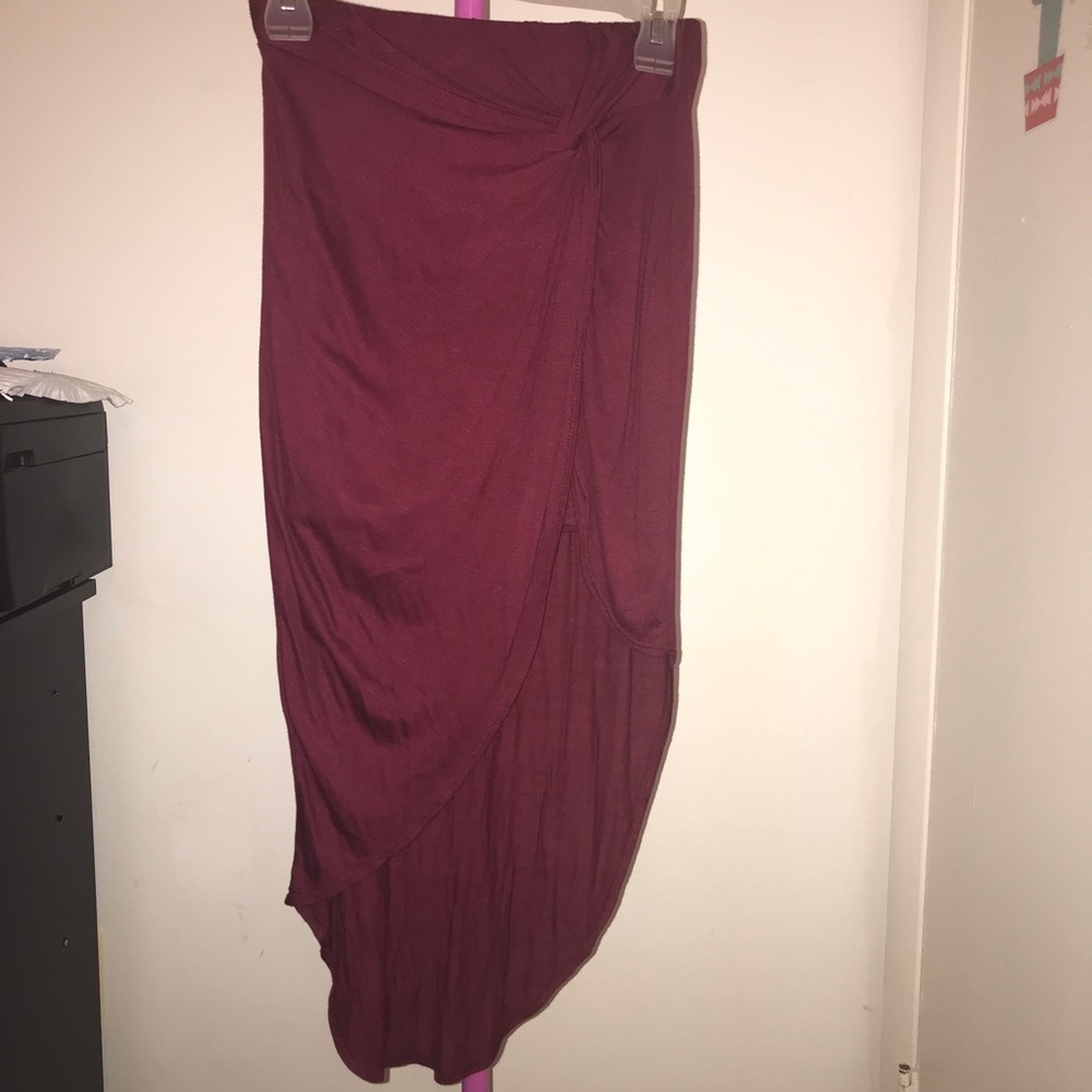 Wine colored skirt